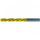 Foret hélicoïdal avec queue cylindrique, en acier à coupe rapide, type N, DIN 338, surface avec revêtement TiN, Ø h8 : 1,10 mm, Long. totale 36 mm