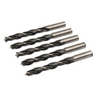 Forets à pointe et double tranchant - 13 mm 5 pcs