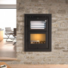 Fm four à bois encastrable hli-100 11kw avec porte en fonte