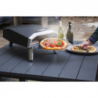 Four a pizza à gaz 4400w pizza ø 30 cm allumage piézo intégré 450°c cuisson 3 min sahara z12 haute qualité