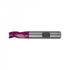Fraise courte, queue HB, 3 dents, 30°, en carbure monobloc, TiAIN, Ø d1 - h10 : 8,0 mm, Long. totale l1 58 mm, Lames de l2 9 mm, Ø queue d2 - h6 : 8 mm