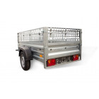 Remorque garden trailer 200 unitrailer, 200 x 106 avec grilles ptac 500 kg