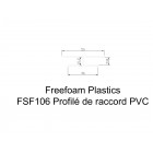 Profil raccord "H" PVC pour lambris sous-face FSF2543 L.3 m (3ml/pack)