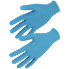 Gant nitrile bleu non poudré singer - auu4000