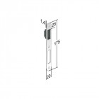 Gâche magnétique plate 175x20x1,4xmm gris vernis