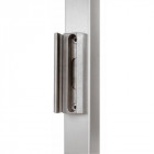 Gâche pour serrure de portail lakq 40, profil carré à partir de 40 mm, coloris aluminium