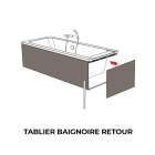 Tablier baignoire collection artisanal - coloris & dimensions aux choix