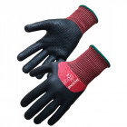 Gant anti coupure singer taille 8 tricoté nitrile enduit picots pouce et index renforcés paume mousse