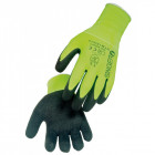 Gant manutention enduit latex singer jaune flu support polyamide poignet élastique sans couture - Taille au choix