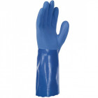 Gant protection chimique singer triple enduction sans couture 35cm support tricote - Taille au choix