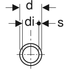 Tube multicouche GEBERIT en barre - Ø 16 mm x L. 5 M - 619.020.00.1