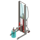 Gerbeur Levfix300 à levée manuelle avec retourneur de bobines 80 kg - 855000968
