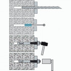 Goujons métalliques rawlex r-xpt acier zingué 10x140 mm en boîte de 50