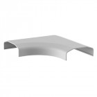 Goulotte Passe-Câbles Pour Coins - Pvc - 127 X 127 X 21.5 Mm - Blanc