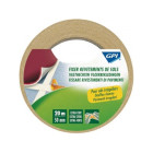 Gpi - 743316 - lot de 2 rouleaux d'adhésif double face extra-fort spécial revetements de sols 20 m x 50 mm