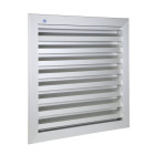 Grille murale à encastrer 300x300 mm RENSON F1 anodisé argent moustiquaire inox - 41133