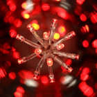 Guirlande lumineuse de noël 100 leds blanches 6 m 8 fonctions rouge