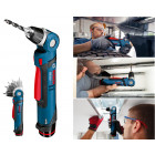 Perceuse d'angle sans fil 10.8v li-ion livrée avec 2 batteries 2ah en coffret l-boxx gwb 10,8-li bosch 0601390908