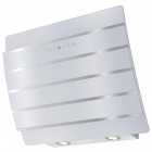 Sogelux hotte inclinée hcba60bf blanche en verre avec inserts inox