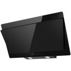 Hotte inclinée hcle90nf 90cm noire en verre