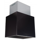 Nodor hotte îlot isla cube glass black noire
