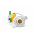Mini-spot encastrable led cob 3w 45 rond orientable - couleur eclairage : blanc chaud 2300k - 3500k