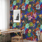 Papier peint motif floral