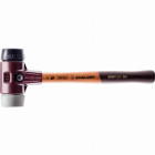 Maillet halder simplex tpe moyen / caoutchouc chargé avec boîtier en fonte malléable et manche en bois - d=80 mm - 3023.080
