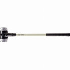 Marteau de frappeur HALDER SIMPLEX Métal doux avec boîtier en fonte malléable renforcée et manche en fibre de verre - D=80 mm - 3709.081