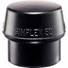 Embouts HALDER SIMPLEX Caoutchouc chargé, noir - D=60 mm - 3202.060