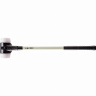 Marteau de frappeur HALDER SIMPLEX Superplastique avec boîtier en fonte malléable renforcée et manche en fibre de verre - D=80 mm - 3707.081