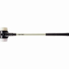 Marteau de frappeur HALDER SIMPLEX superplastique / nylon avec boîtier en fonte malléable renforcée et manche en fibre de verre - D=80 mm - 3778.081