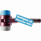 Maillet halder simplex tpe souple / caoutchouc chargé avec boîtier en fonte malléable et manche en bois - d=80 mm - manche extra-court - 3013.082