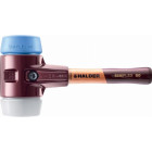 Maillet halder simplex tpe souple/ superplastique avec boîtier en fonte malléable et manche en bois de haute qualité - d=80 mm - manche extra-court - 3017.082