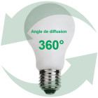 Ampoule led standard 360° 8w (eq. 65w) e27 6400k