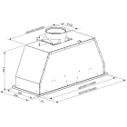 Exquisit Hotte de ventilation 210 W 500 m³ EBH55
