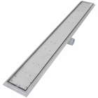 vidaXL Drain de douche linéaire 1030 x 140 mm Acier inoxydable