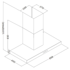 Exquisit Hotte de cuisinière 162 W 548,8 m³ FKHJUBILEE25