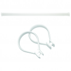 Sealskin Ensemble tringle Seallux + 12 anneaux blanc 80-130 cm