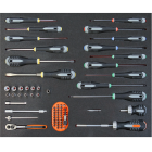 BAHCO Chariot à outils avec 5 tiroirs et 130 1470 BLACKFF5K2