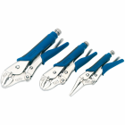 Draper tools jeu de pinces-étaux 3 pièces bleu 88293