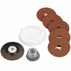 Wolfcraft wolfcraft ensemble de disques pour meuleuse d'angle 8 pcs 2177000