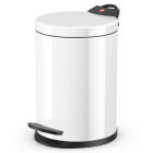 Hailo poubelle à pédale t2 taille s 4 l blanc 0704-429
