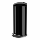 Hailo poubelle à pédale topdesign taille l 24 noir 0523-229