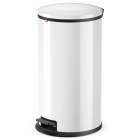 Hailo poubelle à pédale pure taille l 25 blanc 0530-030