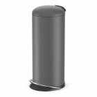 Hailo poubelle à pédale topdesign taille l 24 gris mat 0523-090