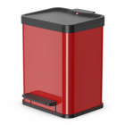 Hailo poubelle à pédale oko uno plus taille m 17 l rouge 0619-240