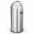 Hailo poubelle à pédale kickmaxx taille xl 36 l acier inox 0850-069
