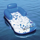 Bestway Chaise longue gonflable flottante CoolerZ bleu et blanc 84x161