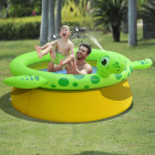 Jilong piscine gonflable de pulvérisation forme tortue 175x62 cm 1270 l
